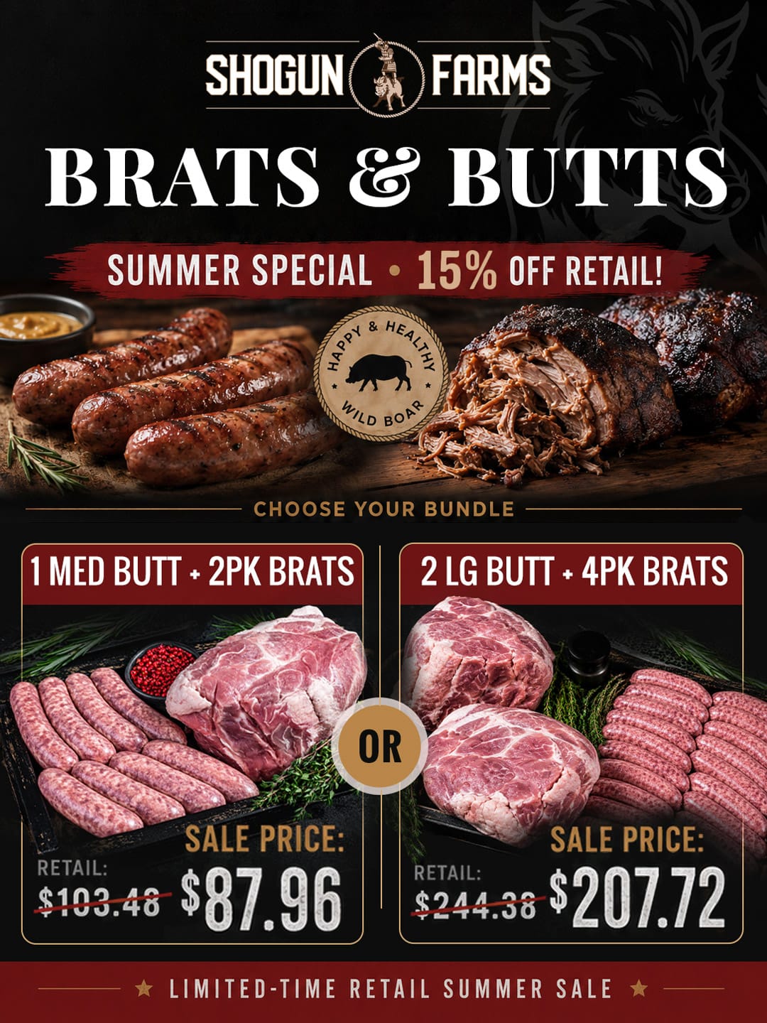 Brats & Butts Summer Special